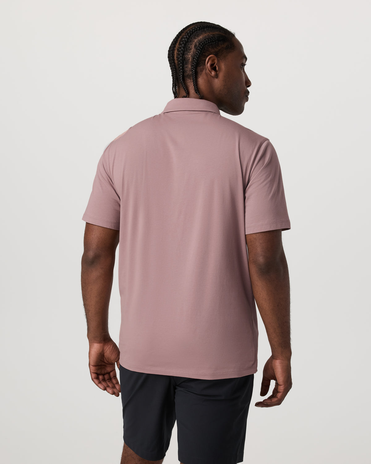 Short Sleeve Feather Polo Zion Rose | Vuori online - US 2963