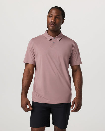 Short Sleeve Feather Polo Zion Rose | Vuori online - US 2963