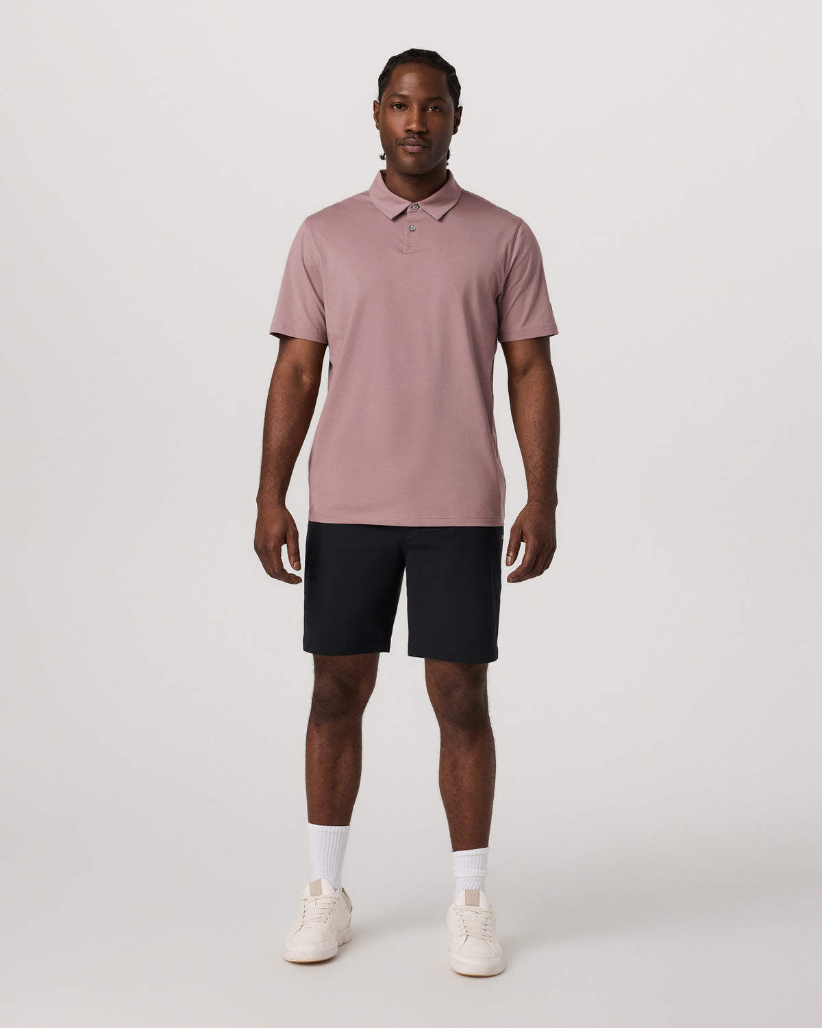Short Sleeve Feather Polo Zion Rose | Vuori online - US 2963
