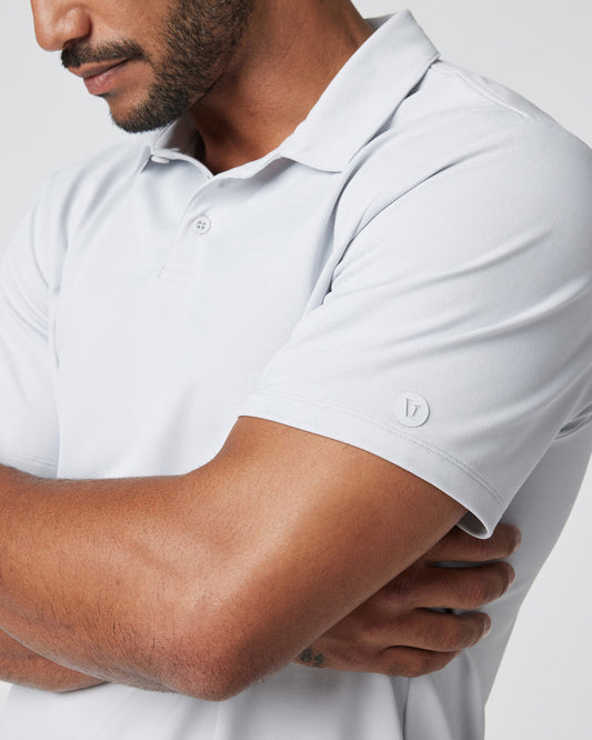 Gamepoint Polo Men's Frost Grey Tennis Polo | Vuori discount - US 8398