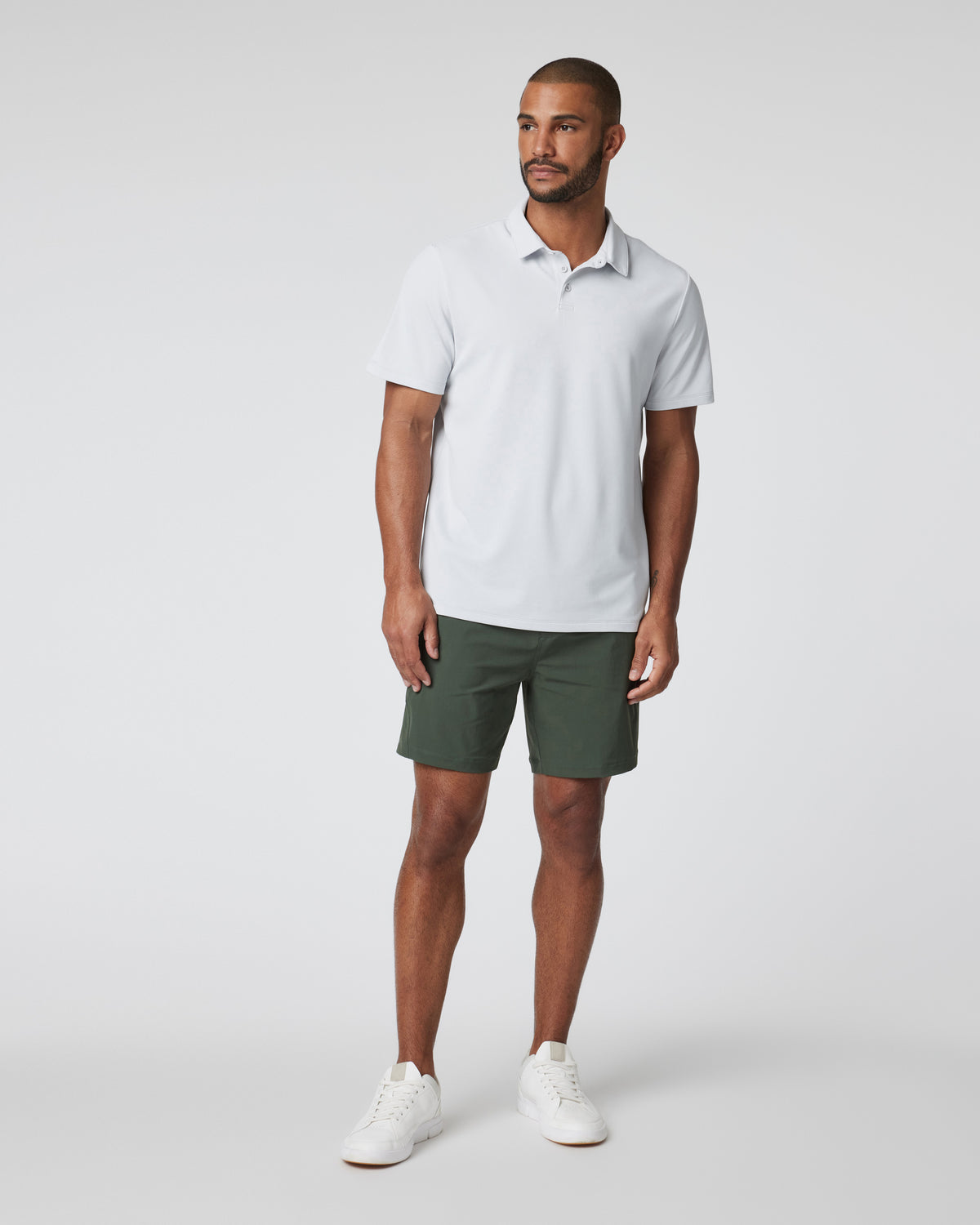 Gamepoint Polo Men's Frost Grey Tennis Polo | Vuori discount - US 8398