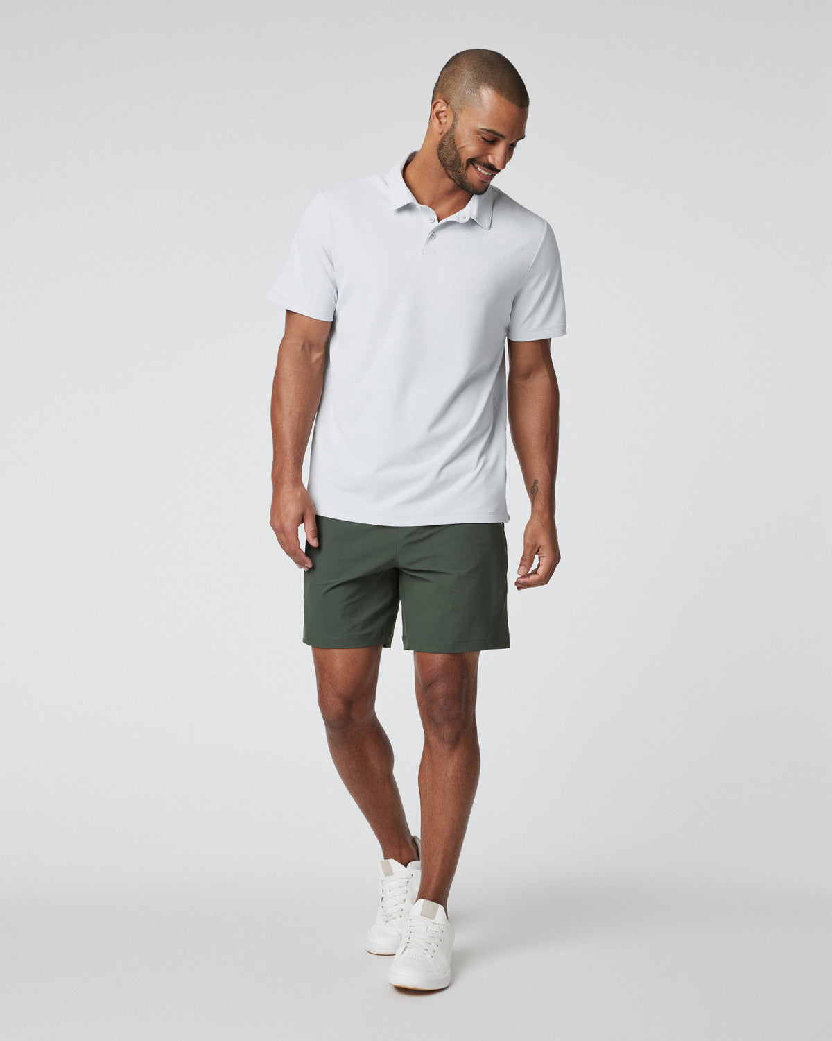 Gamepoint Polo Men's Frost Grey Tennis Polo | Vuori discount - US 8398