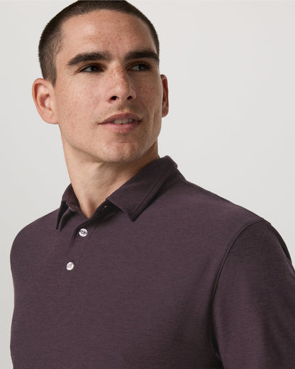 Strato Tech Polo Men's Raisin Heather Performance Shirt | Vuori sale - US 4631
