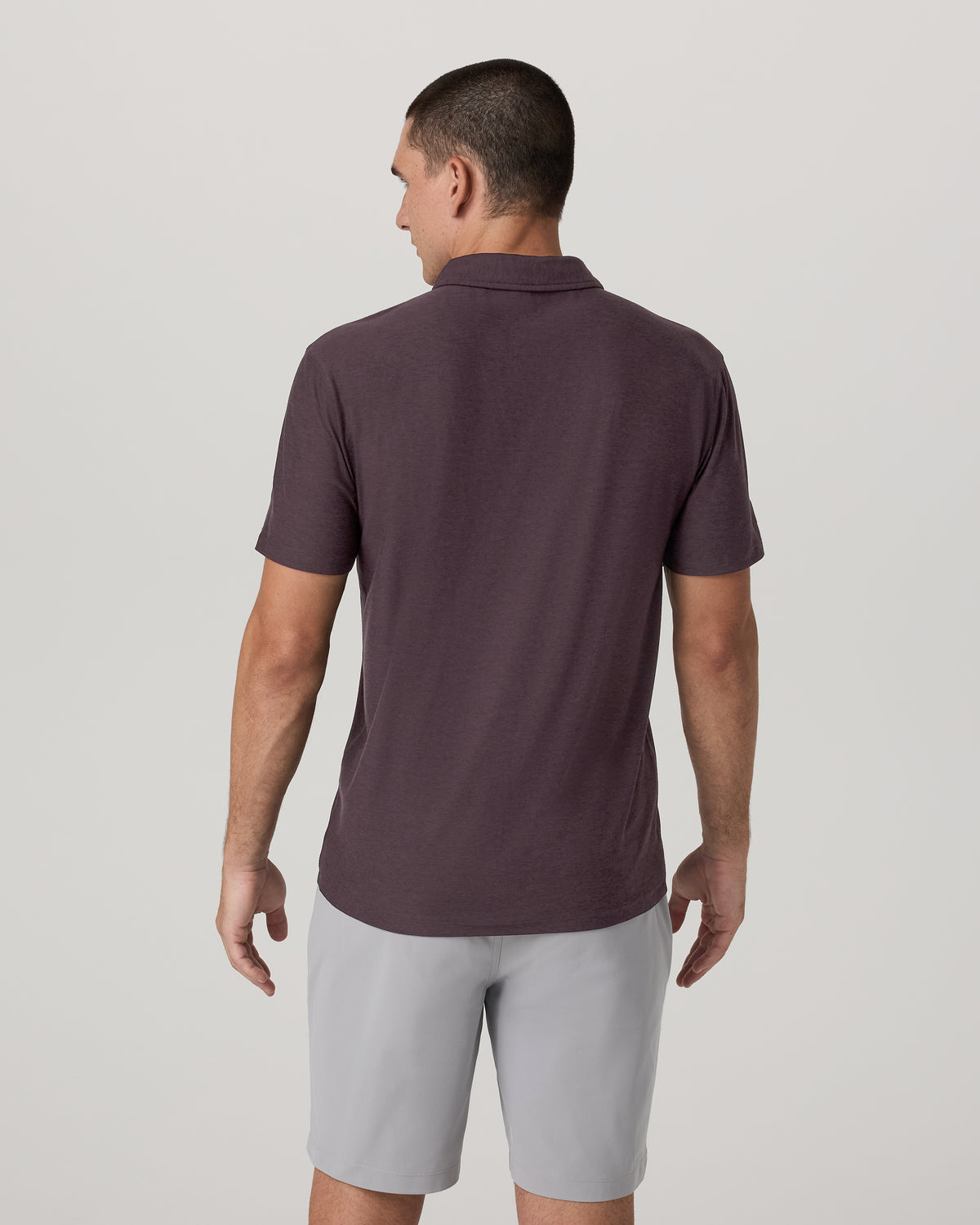 Strato Tech Polo Men's Raisin Heather Performance Shirt | Vuori sale - US 4631