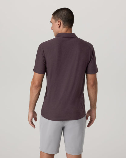 Strato Tech Polo Men's Raisin Heather Performance Shirt | Vuori sale - US 4631