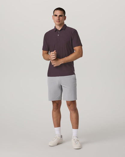 Strato Tech Polo Men's Raisin Heather Performance Shirt | Vuori sale - US 4631