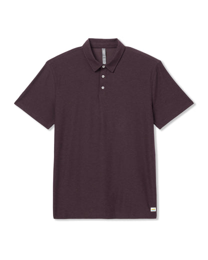 Strato Tech Polo Men's Raisin Heather Performance Shirt | Vuori sale - US 4631