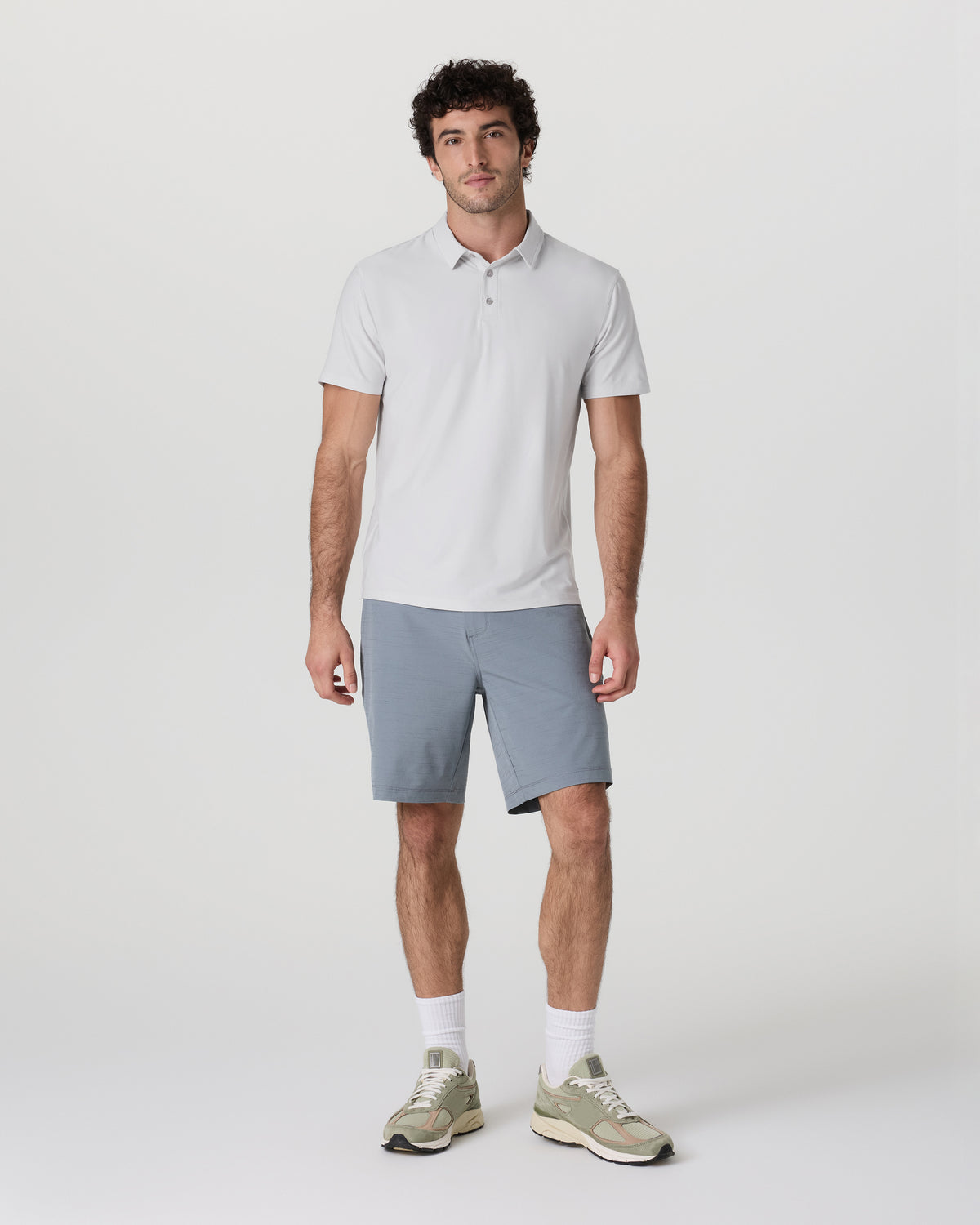 Strato Tech Polo Men's Frost Grey Heather Polo | Vuori onsale - US 3739