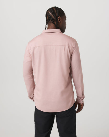 Long Sleeve Knit Oxford Button Down - Classic Fit Mauve | Vuori for sale - US 4311