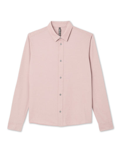 Long Sleeve Knit Oxford Button Down - Classic Fit Mauve | Vuori for sale - US 4311