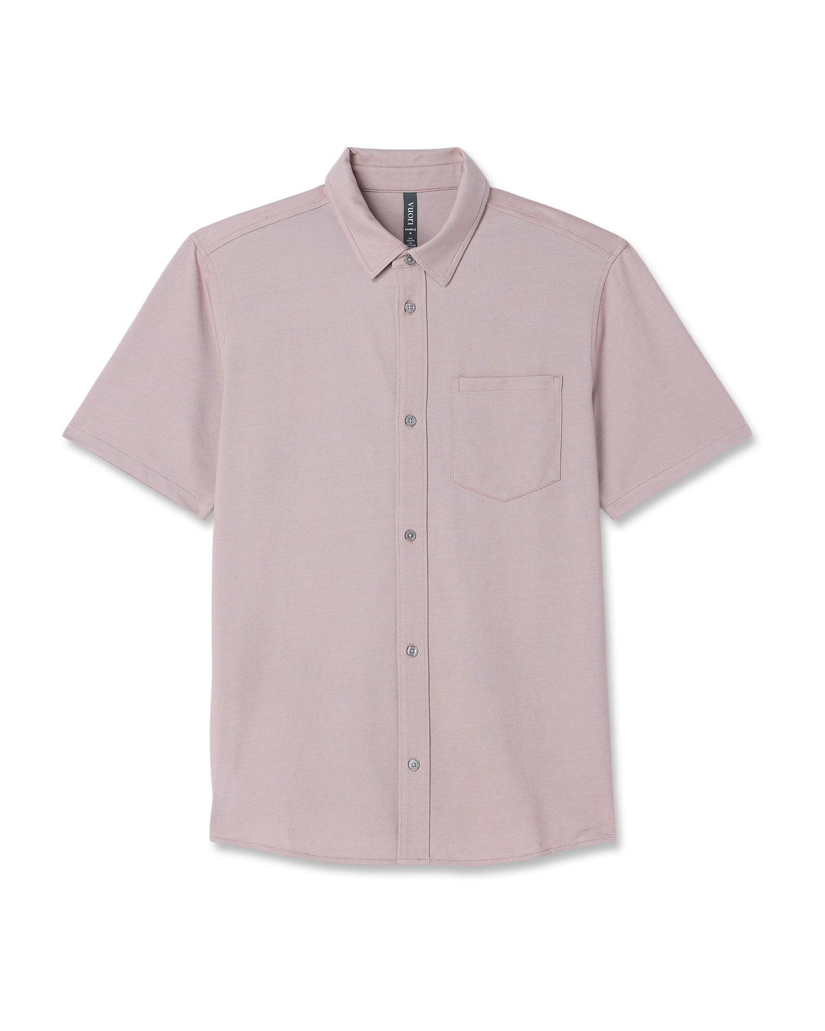 Short Sleeve Knit Oxford Button Down - Classic Fit Mauve | Vuori online - US 8153
