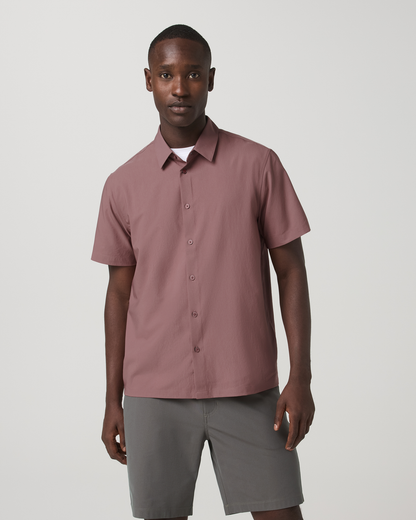 Short Sleeve Manhattan Button Down Men's Adobe Shirt | Vuori discount - US 2722