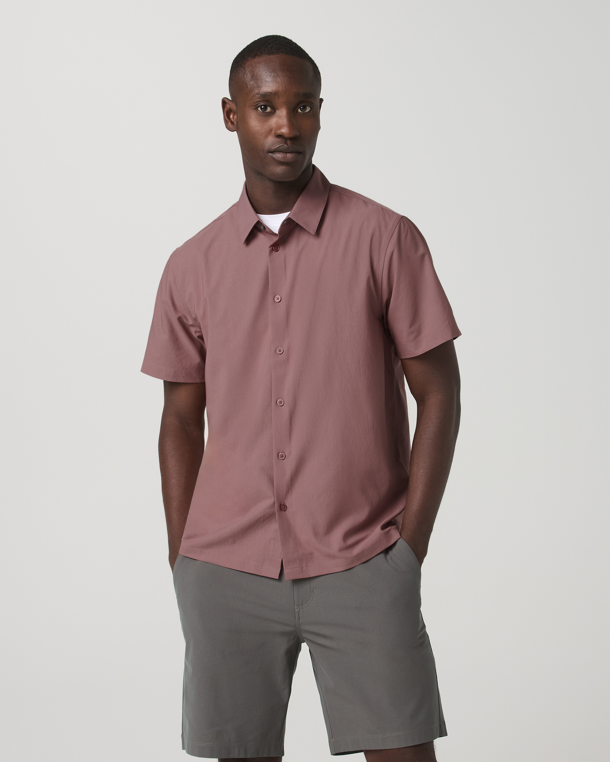 Short Sleeve Manhattan Button Down Men's Adobe Shirt | Vuori discount - US 2722