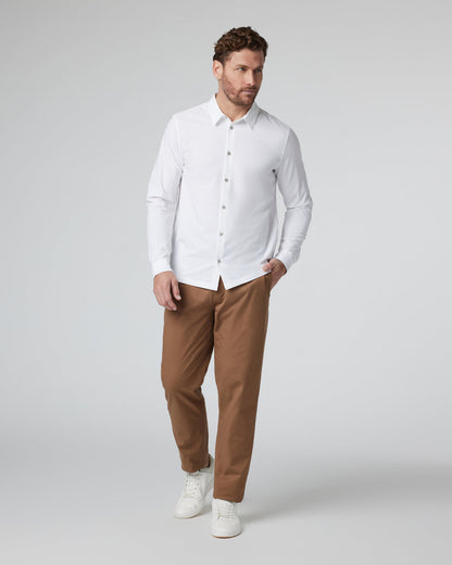 Long Sleeve Manhattan Button Down Men's White Shirt | Vuori sale - US 6545