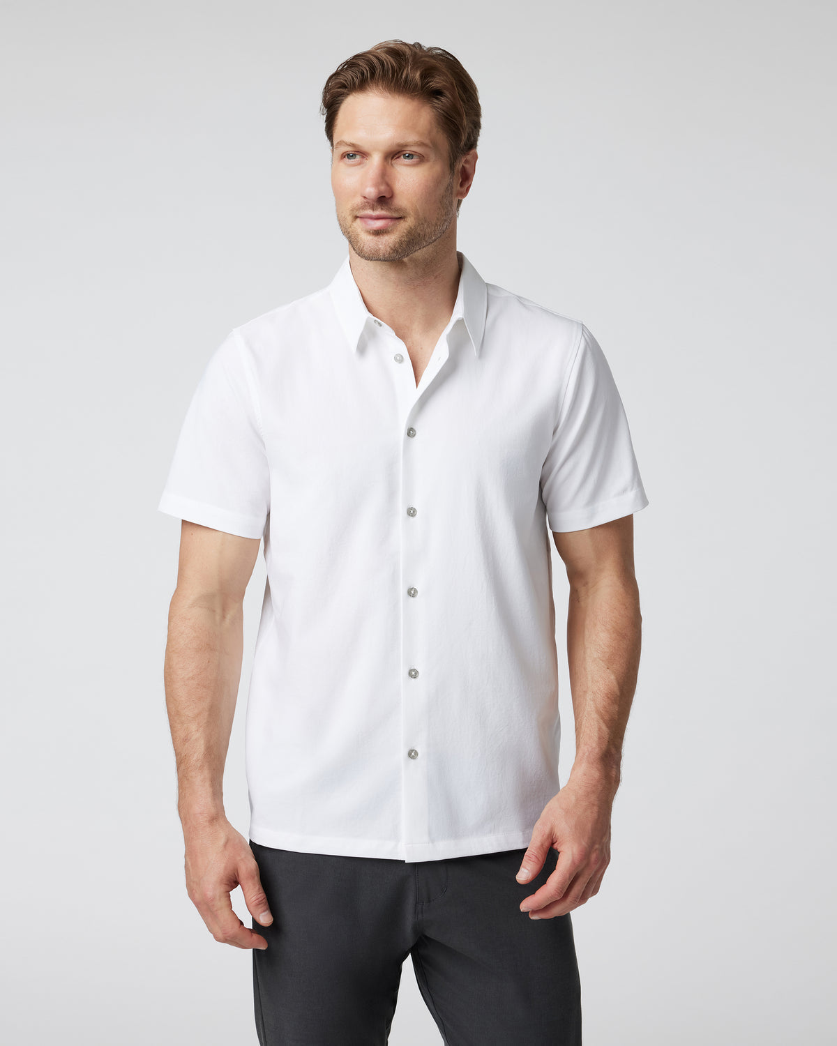 Short-Sleeve Manhattan Button Down White | Vuori onsale - US 7978