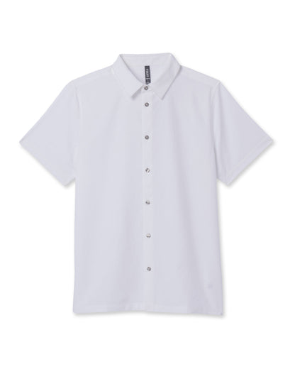 Short-Sleeve Manhattan Button Down White | Vuori onsale - US 7978