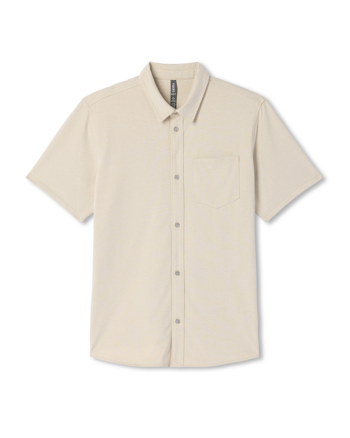 Short Sleeve Knit Oxford Button Down - Classic Fit Trench | Vuori online - US 2416