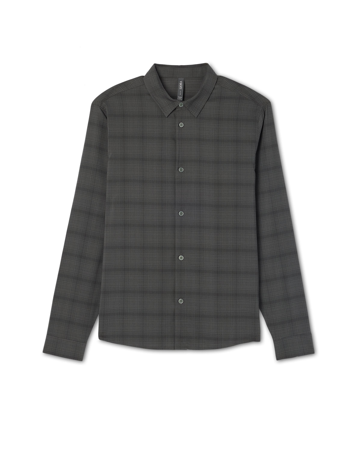 Men's Long Sleeve Plaid Button Down Shirt Dark Pewter | Vuori outlet - US 9705