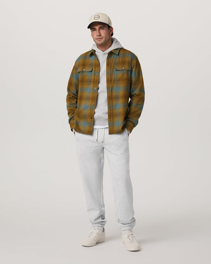 Long Sleeve Flannel Button Down Men's Bluegrass Shirt | Vuori shop - US 4641