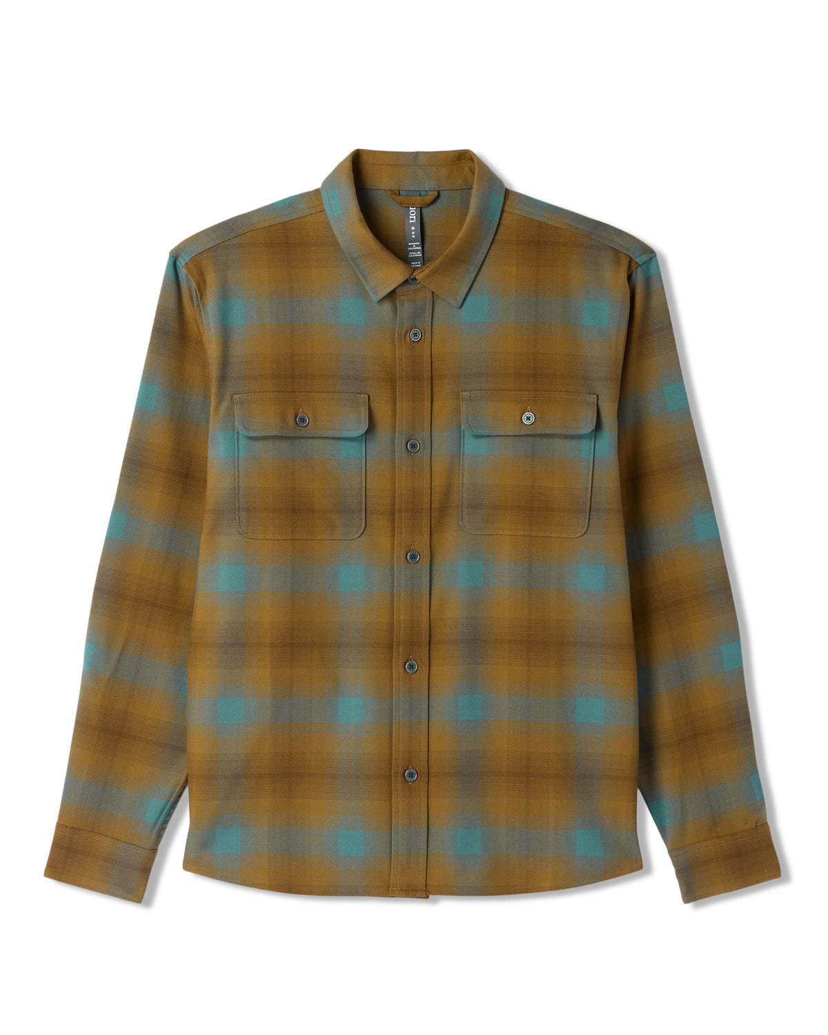 Long Sleeve Flannel Button Down Men's Bluegrass Shirt | Vuori shop - US 4641