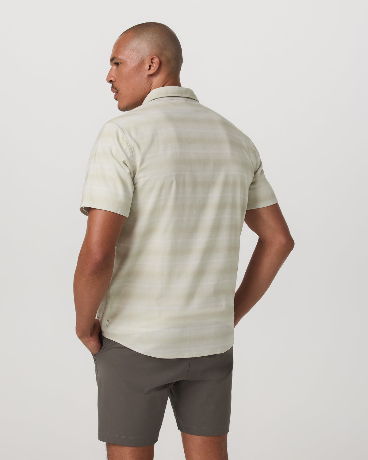 Men's Short Sleeve Plaid Button Down Shirt Sandalwood | Vuori onsale - US 1958