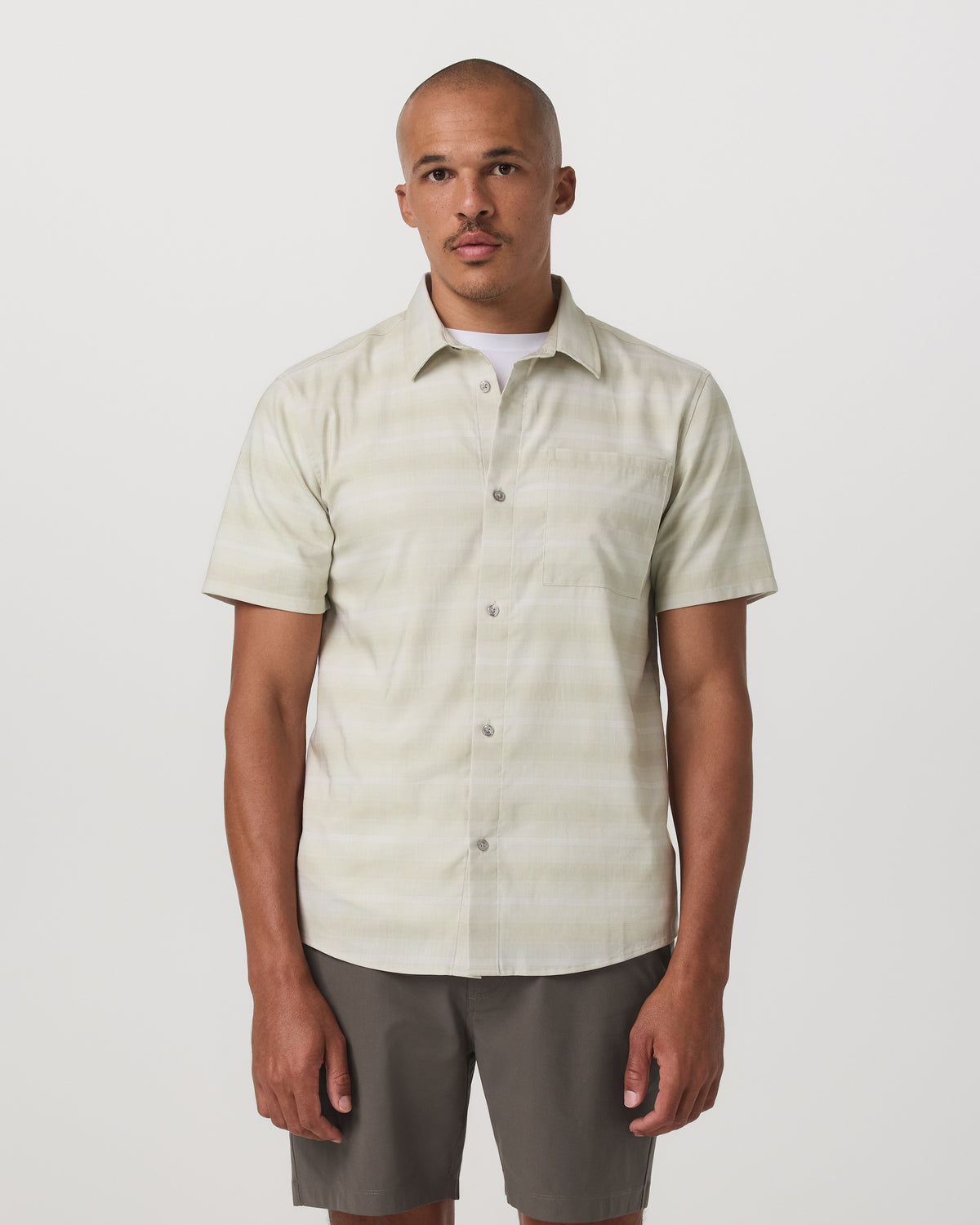 Men's Short Sleeve Plaid Button Down Shirt Sandalwood | Vuori onsale - US 1958