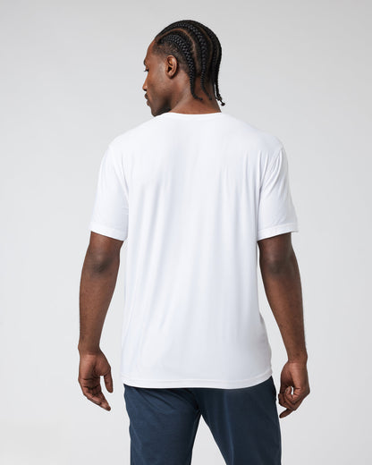 Strato Tech V-Neck Men's White Workout Shirt | Vuori online - US 4081