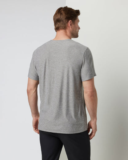 Strato Tech V-Neck Men's Heather Grey Shirt | Vuori discount - US 7736