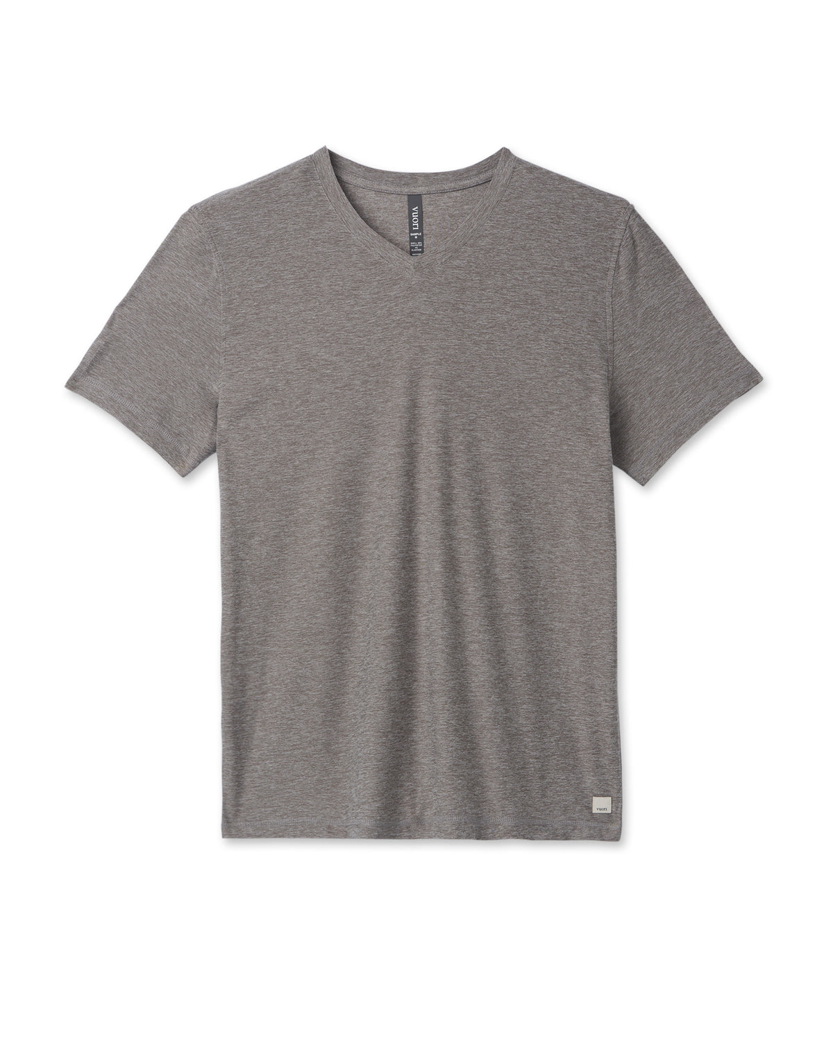 Strato Tech V-Neck Men's Heather Grey Shirt | Vuori discount - US 7736