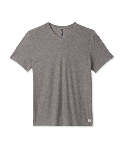 Strato Tech V-Neck Men's Heather Grey Shirt | Vuori discount - US 7736
