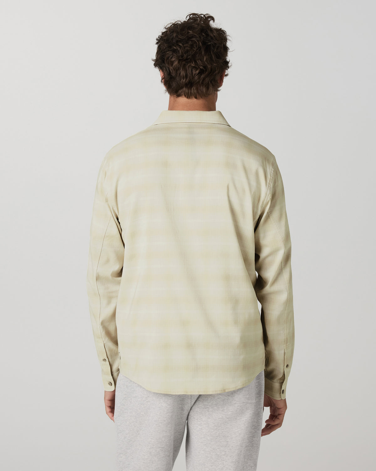 Men's Long Sleeve Plaid Button Down Shirt Sandalwood | Vuori outlet - US 9197