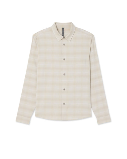 Men's Long Sleeve Plaid Button Down Shirt Sandalwood | Vuori outlet - US 9197