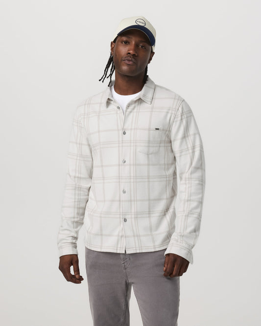 Seaview Plaid Button Down Shirt Men's Dove Shirt | Vuori sale - US 7673