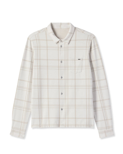 Seaview Plaid Button Down Shirt Men's Dove Shirt | Vuori sale - US 7673
