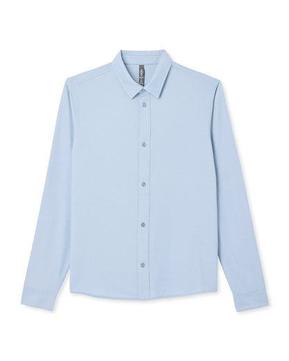 Men's Long Sleeve Knit Oxford Button Down Blue Dusk | Vuori onsale - US 2149
