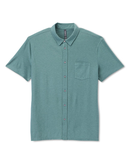 Short Sleeve Strato Button Down Bluegrass Heather | Vuori outlet - US 5530