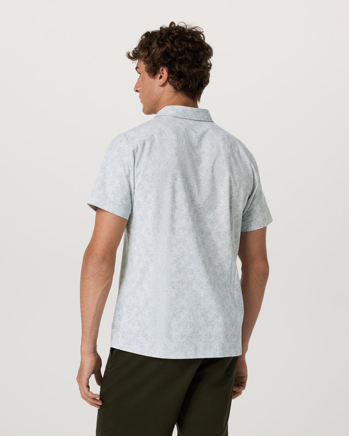 Short Sleeve Bridge Button Down Men's Frost Grey Shirt | Vuori sale - US 6641