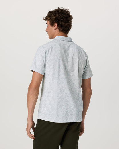 Short Sleeve Bridge Button Down Men's Frost Grey Shirt | Vuori sale - US 6641