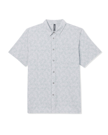 Short Sleeve Bridge Button Down Men's Frost Grey Shirt | Vuori sale - US 6641