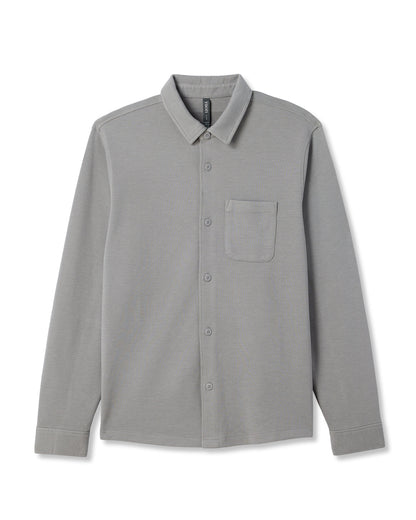 Jeffreys Overshirt Men's Grey Button-Up Shirt | Vuori onsale - US 5374