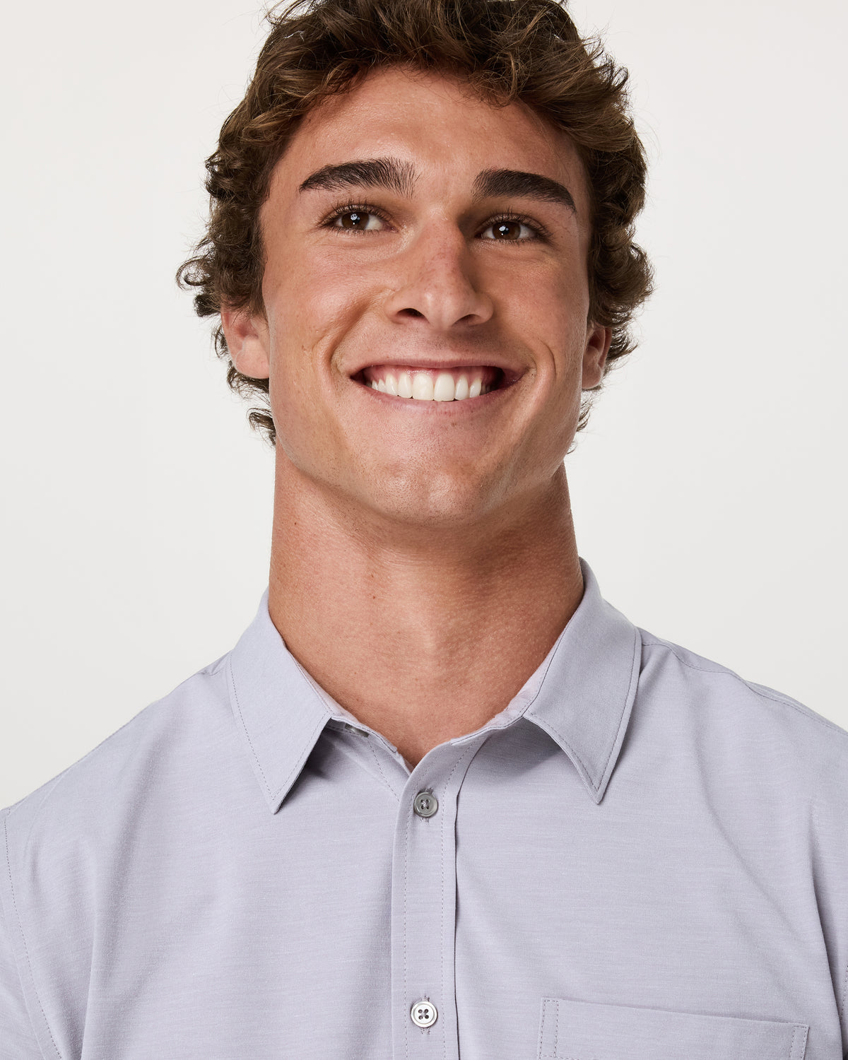 Short Sleeve Bridge Button Down Men's Cinder Shirt | Vuori online - US 9210