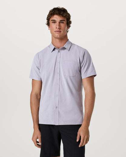 Short Sleeve Bridge Button Down Men's Cinder Shirt | Vuori online - US 9210