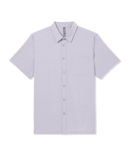 Short Sleeve Bridge Button Down Men's Cinder Shirt | Vuori online - US 9210