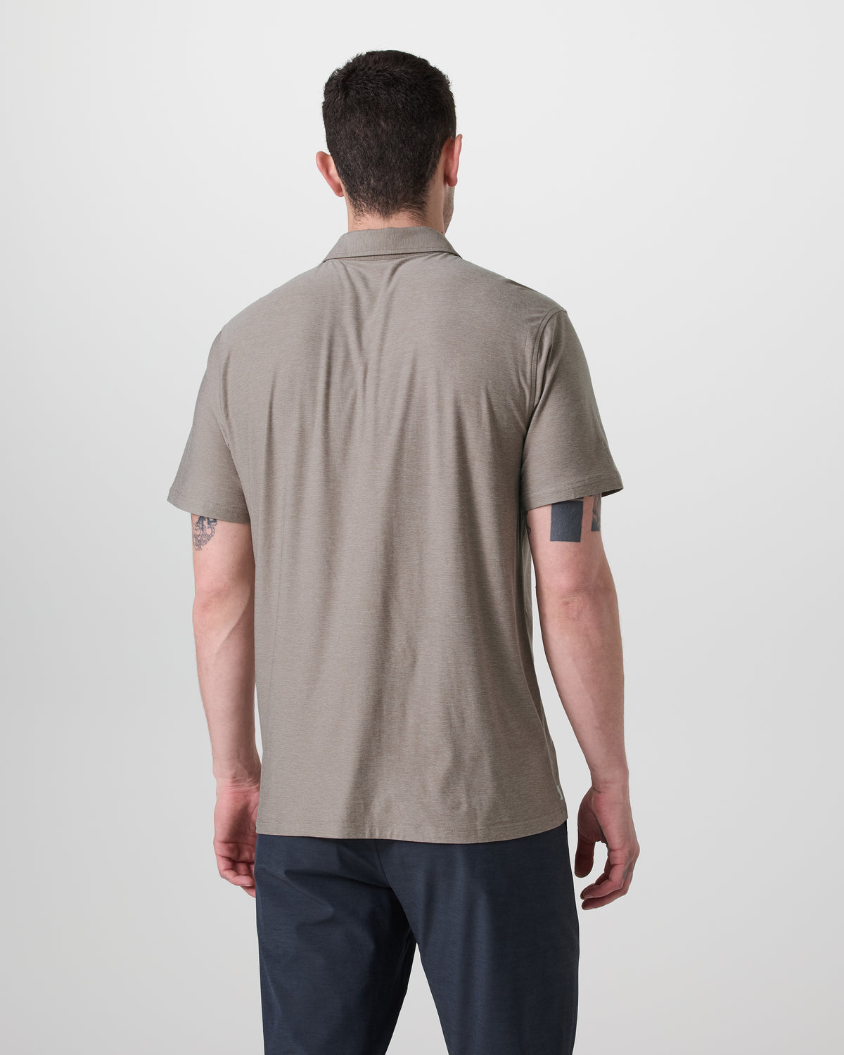 Short Sleeve Strato Button Down Mocha Heather | Vuori discount - US 7701