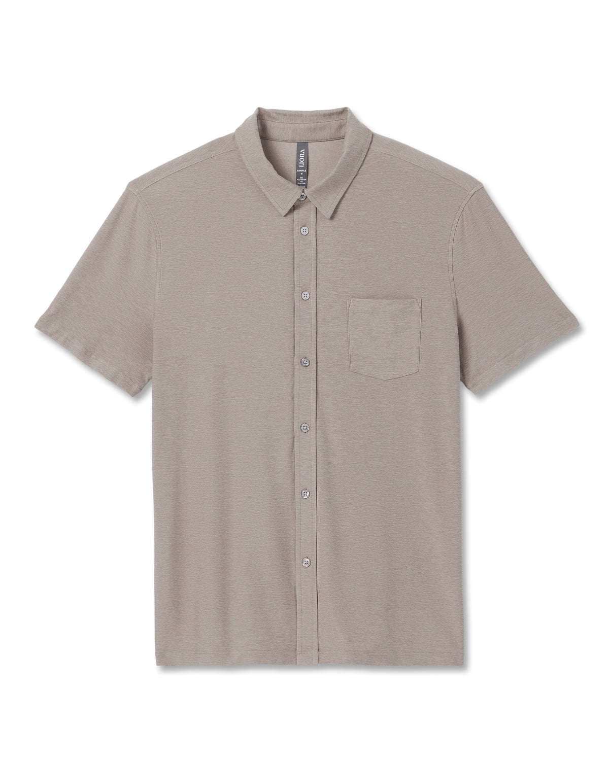 Short Sleeve Strato Button Down Mocha Heather | Vuori discount - US 7701