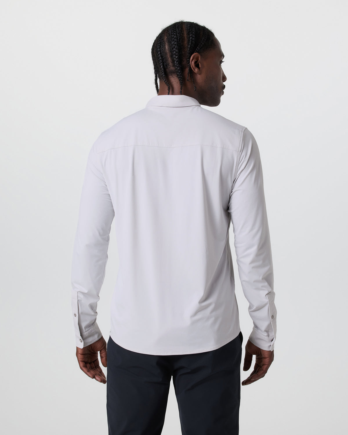 Long Sleeve TravelLite Button Down Frost Grey | Vuori shop - US 8589