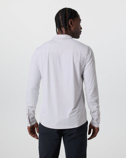 Long Sleeve TravelLite Button Down Frost Grey | Vuori shop - US 8589