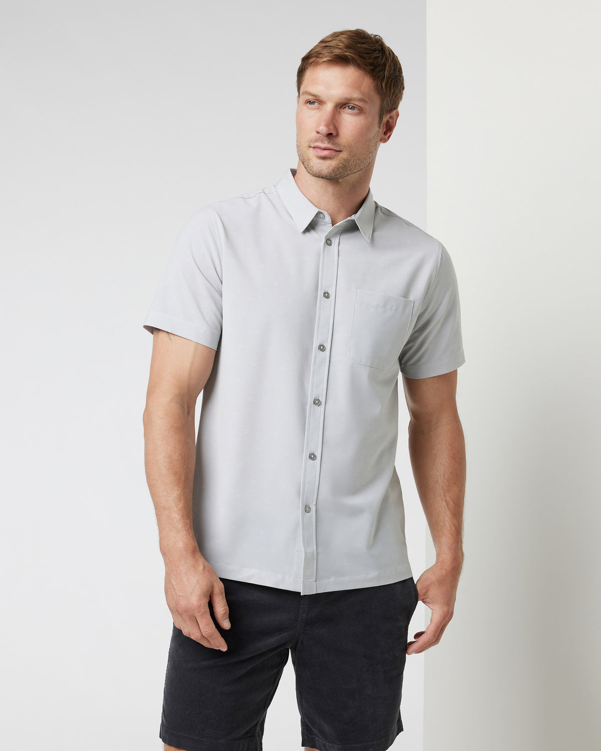 Short Sleeve Bridge Button Down Vapor Dot | Vuori sale - US 6925