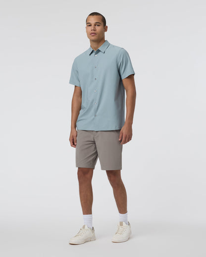 Short Sleeve Manhattan Button Down Men's Mist Shirt | Vuori onsale - US 1668