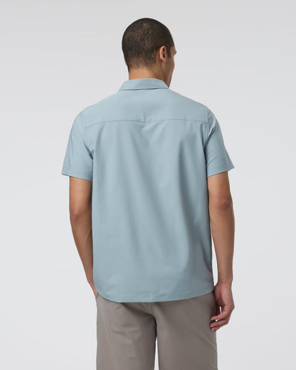 Short Sleeve Manhattan Button Down Men's Mist Shirt | Vuori onsale - US 1668